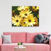 Gele Gerbera Daisy Bloemen Canvas Art (Insitu (Woonkamer))