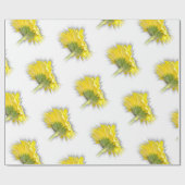 gele gerbera daisy cadeaupapier (Vlak)