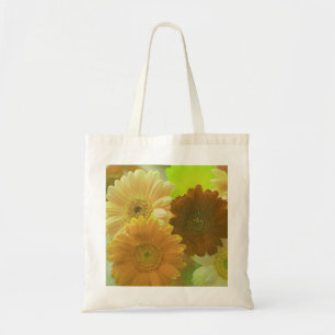 Gele Gerbera Daisy Flowers Art Canvas tassen
