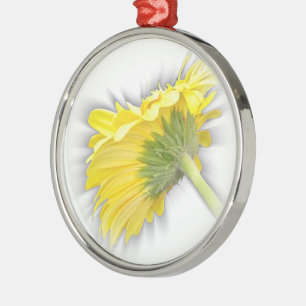 gele gerbera daisy metalen ornament