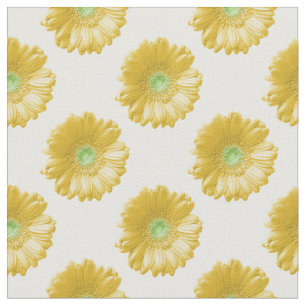 Gele gerbera daisy stof