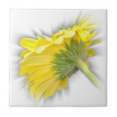 gele gerbera daisy tegeltje (Voorkant)