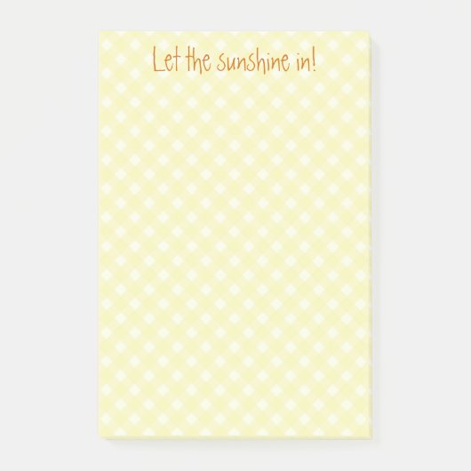 gele geruite notities post-it® notes (Voorkant)