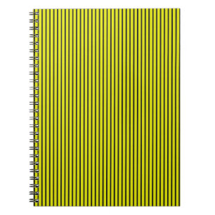 Gele gestreepte textuur notitieboek