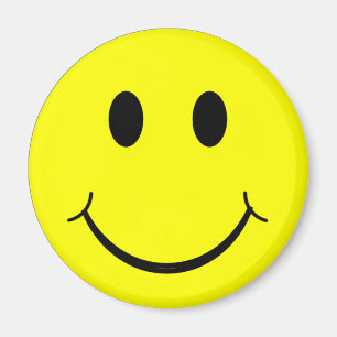 Gele Gezicht - Gelukkige Gezichtsmagneet Magneet
