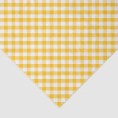 Gele Gingham Check Pattern Tissuepapier (Detail)