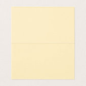 Gele Gingham Coquette Strik Plaatskaart Tafel Deco Kaart (Binnenkant ongevouwen)