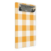 Gele Gingham Pattern Mini Klembord (Schuin)