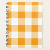 Gele Gingham Pattern Planner (Voorkant)