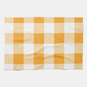 Gele Gingham Pattern Theedoek (Horizontaal)