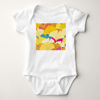 Gele gingko bladeren, naadloos patroon. romper