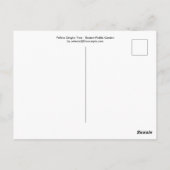 Gele Gingko Tree - Boston Public Garden Briefkaart (Achterkant)