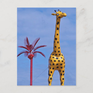 Gele Giraffe bij de Palacio de la Flea Briefkaart