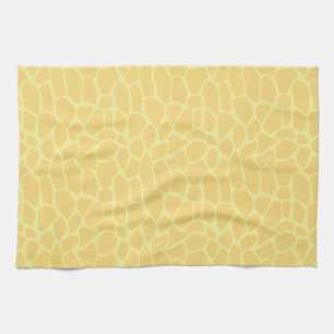 Gele Giraffe Print Theedoek