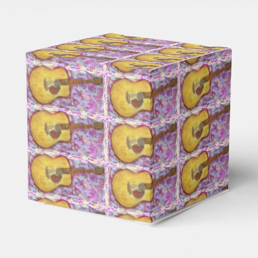 gele gitaar bedankdoosjes (Achterkant)