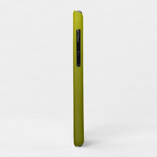Gele glanzende faux metal Case-Mate iPhone case (Achterkant/links)