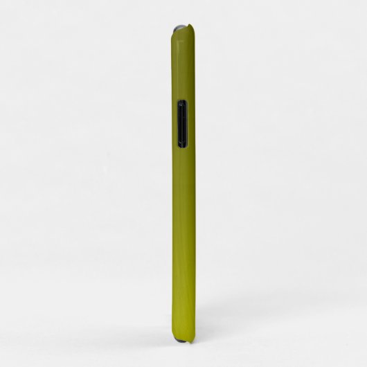 Gele glanzende faux metal Case-Mate iPhone case (Achterkant/rechts)