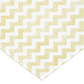 Gele Glitter Grunge Chevron Tafelkleed (Gekanteld)