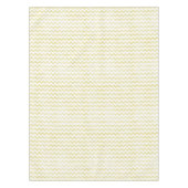 Gele Glitter Grunge Chevron Tafelkleed (Voorkant)