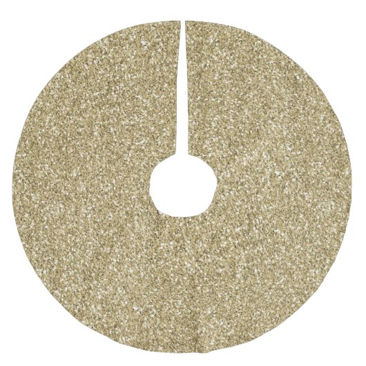 Gele Glitz Glitter      Kerstboom Rok (Voorkant)