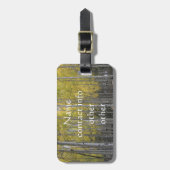 Gele gloed van Aspen Bagagelabel (Voorkant verticaal)