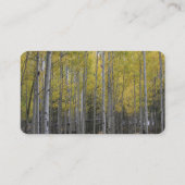 Gele gloed van Aspen Visitekaartje (Achterkant)