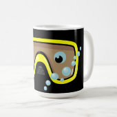 Gele Goggles Koffiemok (Voorkant rechts)