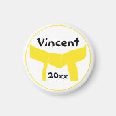 Gele gordel voor martiumarts magneet (Voorkant)