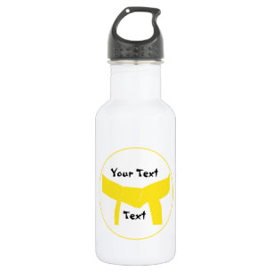 Gele gordel voor martiumarts waterfles