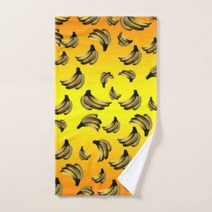 Gele gouden bananen handdoek