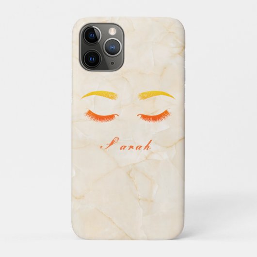 Gele gouden marmer Case-Mate iPhone case (Achterkant)
