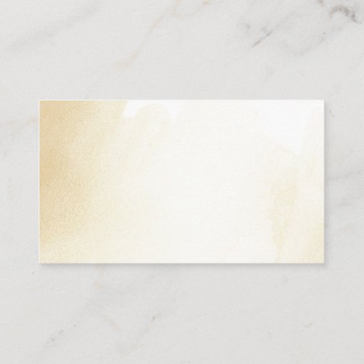 Gele gouden Waterverf bruiloft — Website Informatiekaartje (Achterkant)