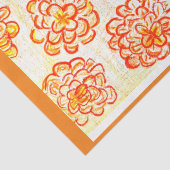 Gele goudsbloemen tissuepapier (Detail)