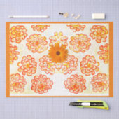 Gele goudsbloemen tissuepapier (Craft)