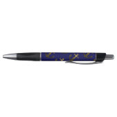 Gele goudsparken Anchor Navy Blue personaliseren Pen (Bodem)