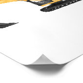 Gele Graafmachine Bouw Kinderkamer Decoratie (Hoek)