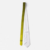 Gele gradiënt geometrie mesh patroon Monogram Stropdas (Achterkant)