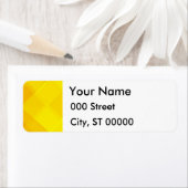 Gele Gradiënt Monochroom Grid Zomerzon Helder Etiket (Insitu)