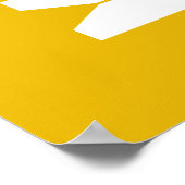 Gele grafische kleding spelden waskamer Kunst Poster (Hoek)