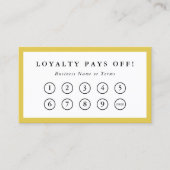 Gele grens Sociale Media Loyalty Punch (Voorkant)