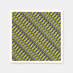 Gele grijze blokken Abstracte kunst Servet