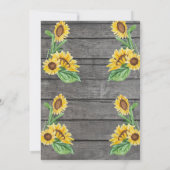 Gele Grijze Olifant Uitnodiging Bewerkbaar (Achterkant)