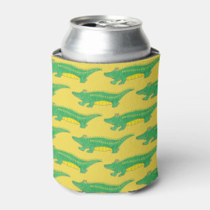 Gele groene alligator Crocodile Gator Croc Animal Blikjeskoeler