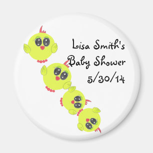 Gele groene Baby Bird Magneet
