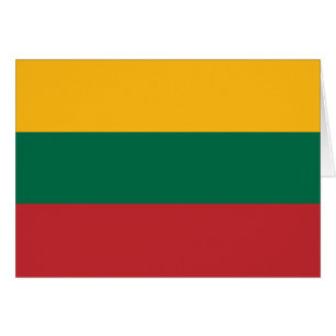 Gele groene en rode vlag van Litouwen