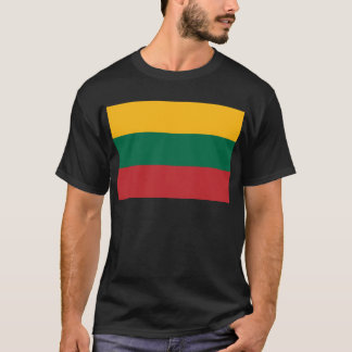 Gele groene en rode vlag van Litouwen T-shirt