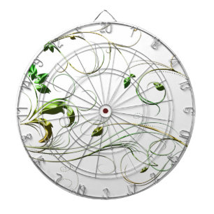 Gele groene wijnstokken dartbord