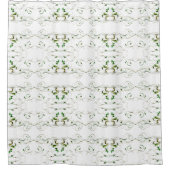 Gele groene wijnstokken douchegordijn (Voorkant)