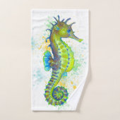Gele groene zeebaars bad handdoek (Handdoek)