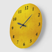 Gele grote wandklok klok (Hoek)